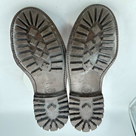 Ralph Lauren Men UK 10D US 10.5 D Brown Leather Itshide Commando England Boot - Picture 8 of 11